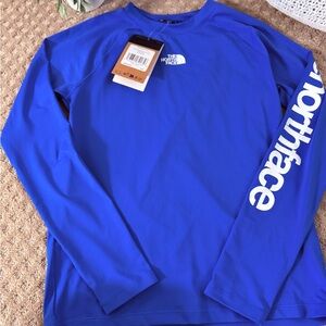 The North Face Teen Amphibious Long Sleeve Tee – Hero Blue – XL (14/16) – NWT